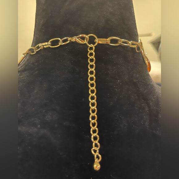 Geometric Shapes, Gold Tone, Silver Tone & Tortoise Shell, 36” w/3” Extender - Picture 5 of 6